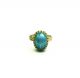 Aqua Blue Vintage Stone Ring