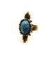 Victorian Turquoise Matrix Ring
