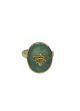 Oval Gemstone Bumble Bee Ring
