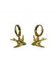 Swallow Bird Huggie Hoop Earrings
