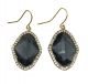 Crystal Rhombus Jewel Earrings