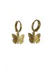 Butterfly Huggie Hoop Earrings