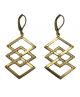 Geometric Chevron Diamond Shaped Earrings