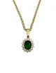 Crystal Oval Jewel Necklace