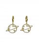 Crystal Planet Huggie Hoop or Stud Earrings
