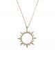 Crystal Sun Circle Necklace