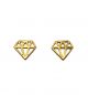 Diamond Shaped Stud Earrings