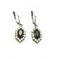 Jet Black & Crystal Earrings