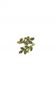 Emerald Green Leaf Wrap Ring