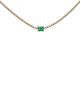 Emerald Rectangle Crystal Tennis Necklace