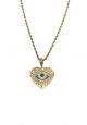Evil Eye Heart Necklace