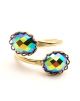 Gold Double Stone Ring - 50% OFF