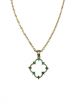 Emerald Green Clover Necklace