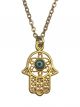 Hand Of Fatima Hamsa Charm Necklace