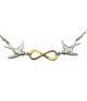 Infinity Birds Necklace