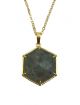 Labradorite Hexagon Necklace