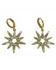 Large Crystal Star Huggie Hoop Earrings