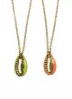 Neon Cowrie Shell Necklace