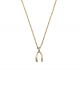 Gold Wishbone Necklace