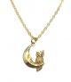 Owl & Moon Charm Necklace