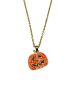 Halloween Pumpkin Head Necklace