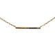 Rainbow Crystal Bar Necklace
