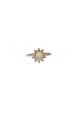 Rose Gold Over Sterling Silver Crystal & Opal Ring