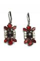 Ruby Red & Black Earrings