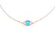Silver Blue Eye Necklace
