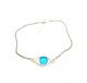 Silver Blue Eye Bracelet