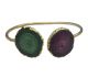 Solar Quartz Double Stone Bracelet