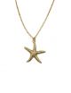 Gold Starfish Charm Necklace