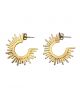 Large Sun Hoop Earrings