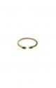 Emerald Green Double Jewel Ring