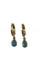 Tiny Teardrop Huggie Hoop Earrings