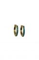 Turquoise Huggie Hoop Earrings