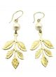 Leaf & Pearl Earrings