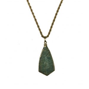 Amazonite Shield Necklace