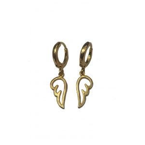 Angel Wing Huggie Hoop Earrings