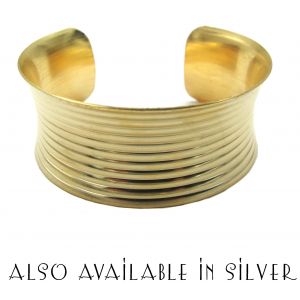 Ribbed Cuff Bracelet
