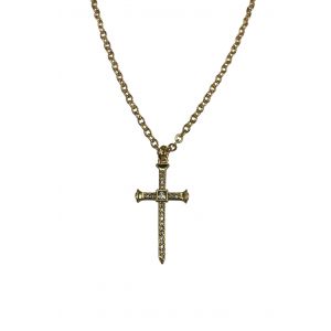 Crystal Cross Sword Necklace