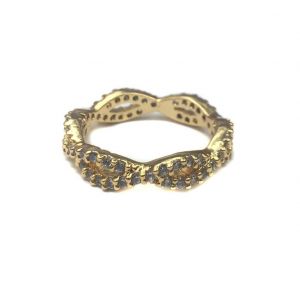 Crystal Infinity Ring