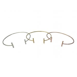 Double Bar Bangle Bracelet