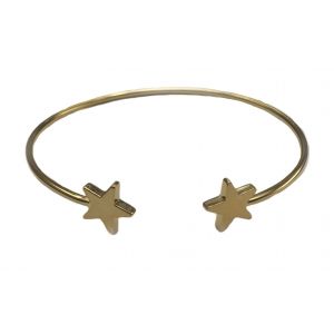 Double Star Bangle Bracelet