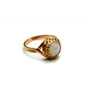 Vintage White Opal Ring