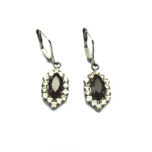 Jet Black & Crystal Earrings