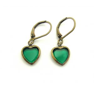 Vintage Heart Earrings
