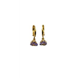 Flower Huggie Hoop Earrings