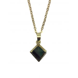 Fluorite Octahedron Necklace