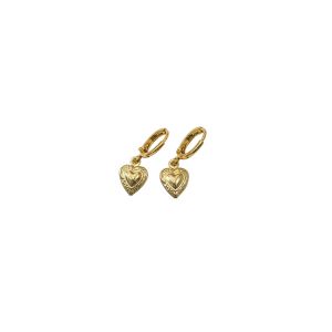 Heart Huggie Hoop Earrings 